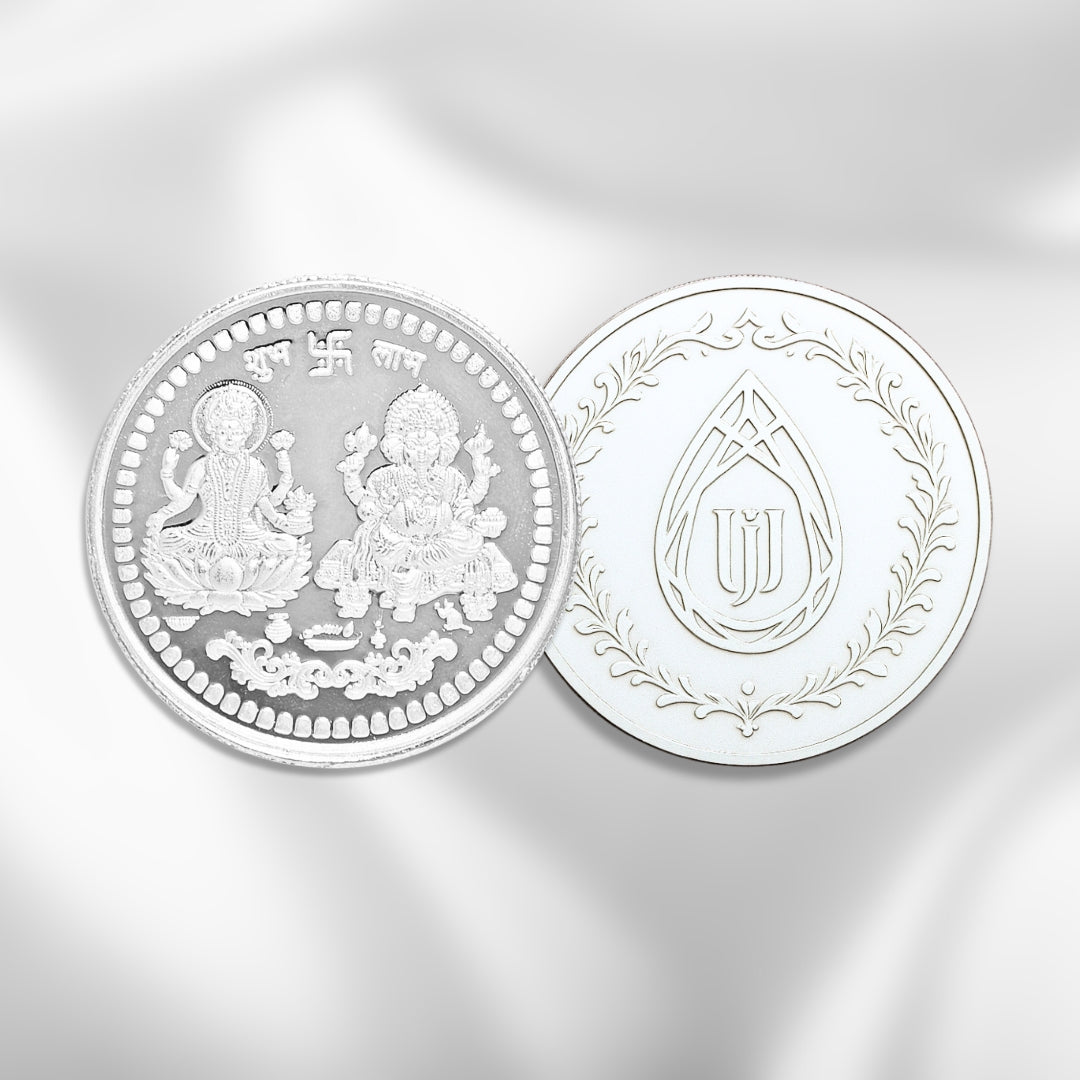 Divya Shree 925 Silver Lakshmi–Ganesha Coin
