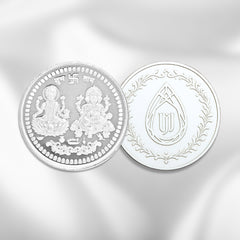 Divya Shree 925 Silver Lakshmi–Ganesha Coin