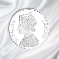 1872 One Rupee Queen Victoria Silver Coin Replica – 999 Pure Silver, 10 Gram