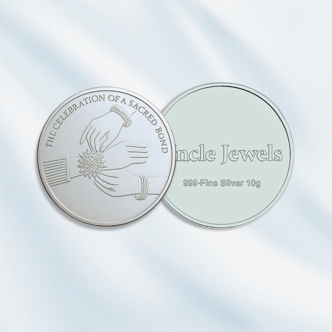 10 Gram 999 Purity Rakhi Silver Coin – The Celebration of a Sacred Bond