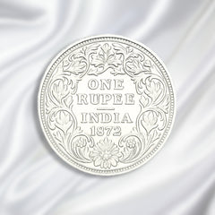 1872 One Rupee Queen Victoria Silver Coin Replica – 999 Pure Silver, 10 Gram