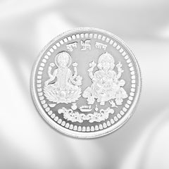 Divya Shree 925 Silver Lakshmi–Ganesha Coin