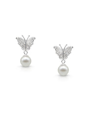 Aura 925 Silver Butterfly Earrings