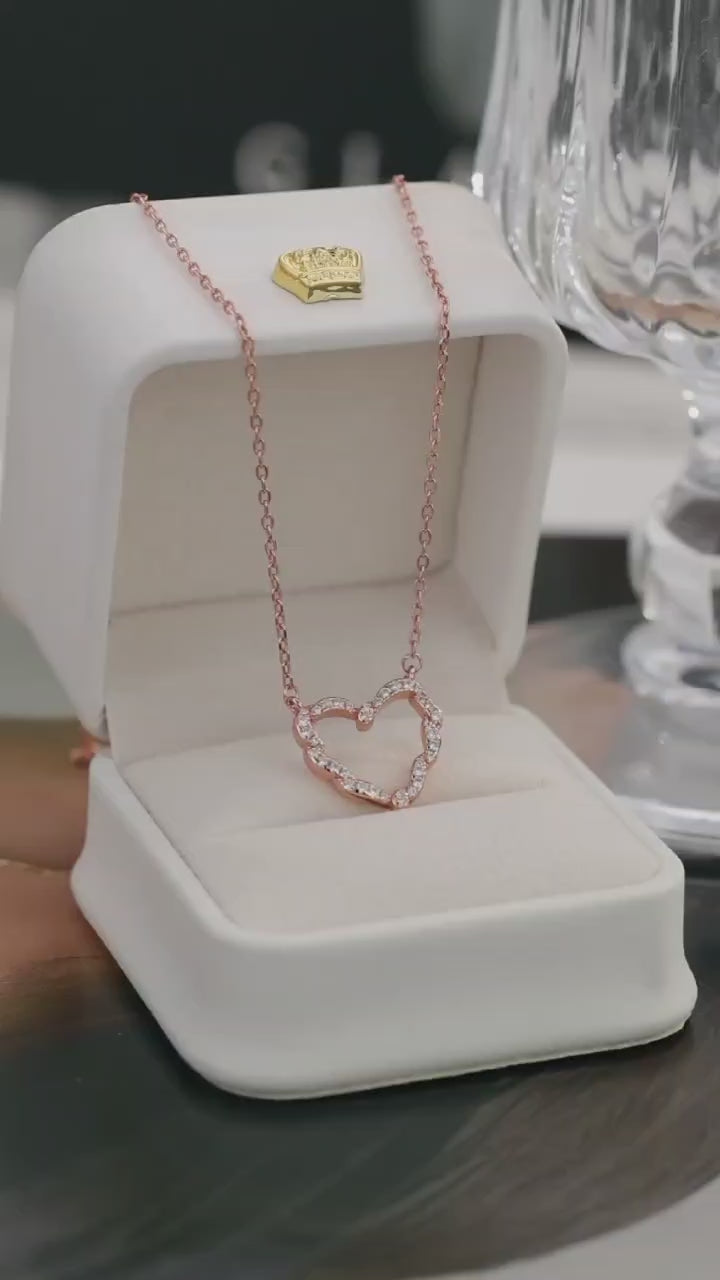 Roselle Heart 925 Silver Chain