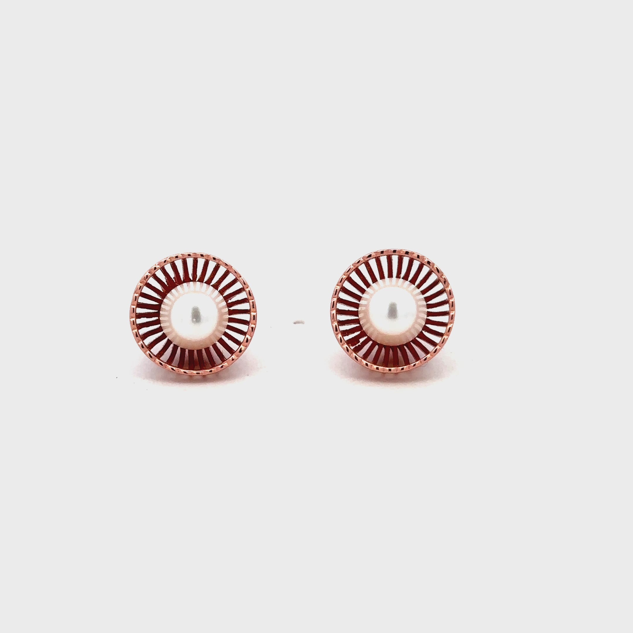 Lunara 925 Silver Pearl Studs