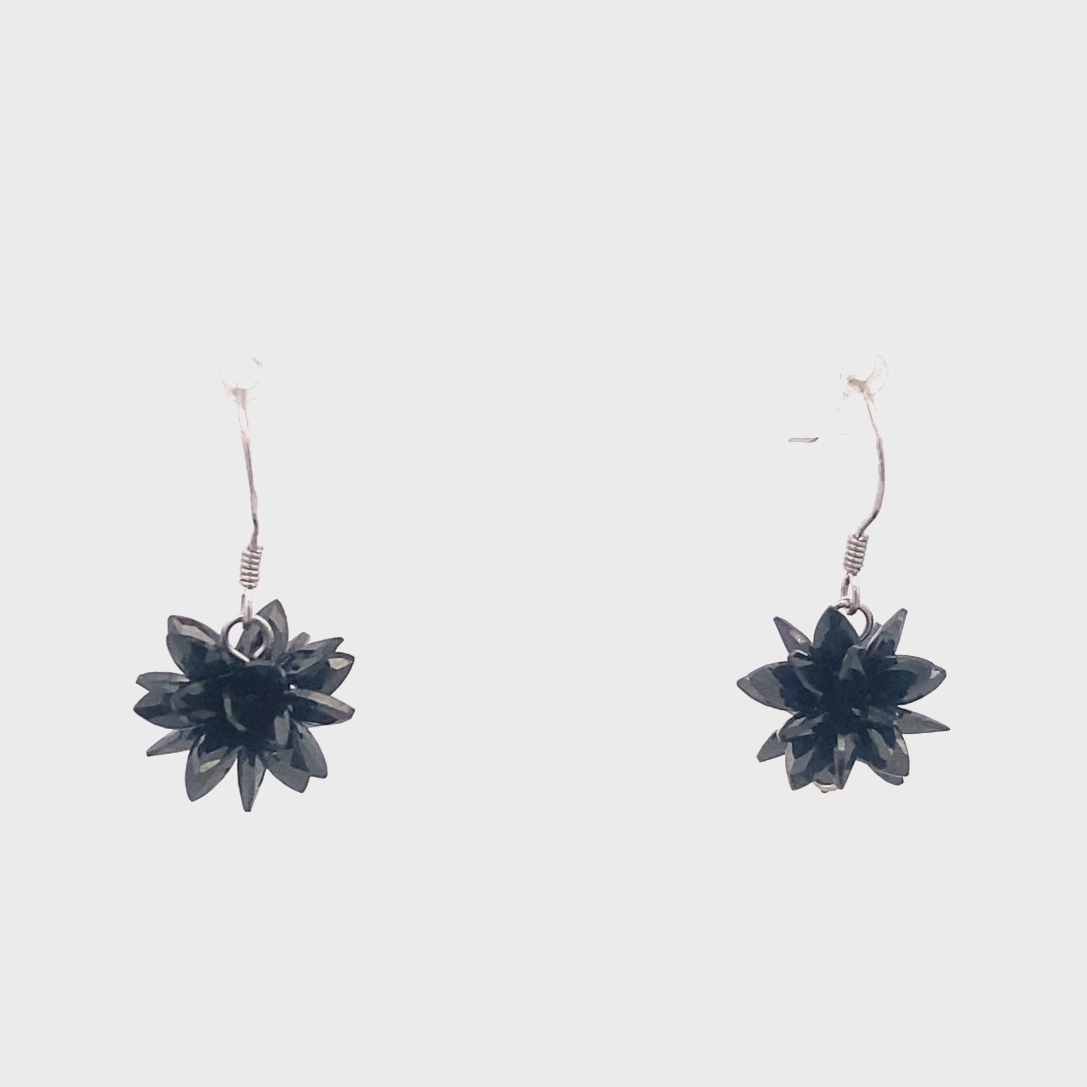 Black Crystal Earrings