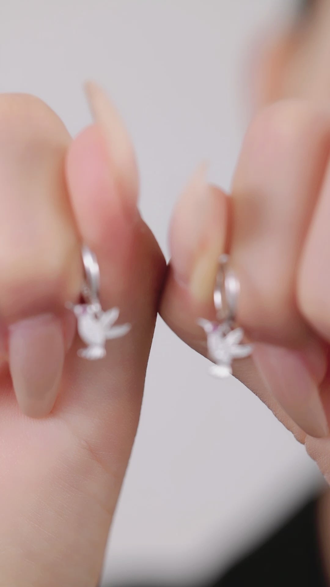 Elara 925 Silver Bird Earrings