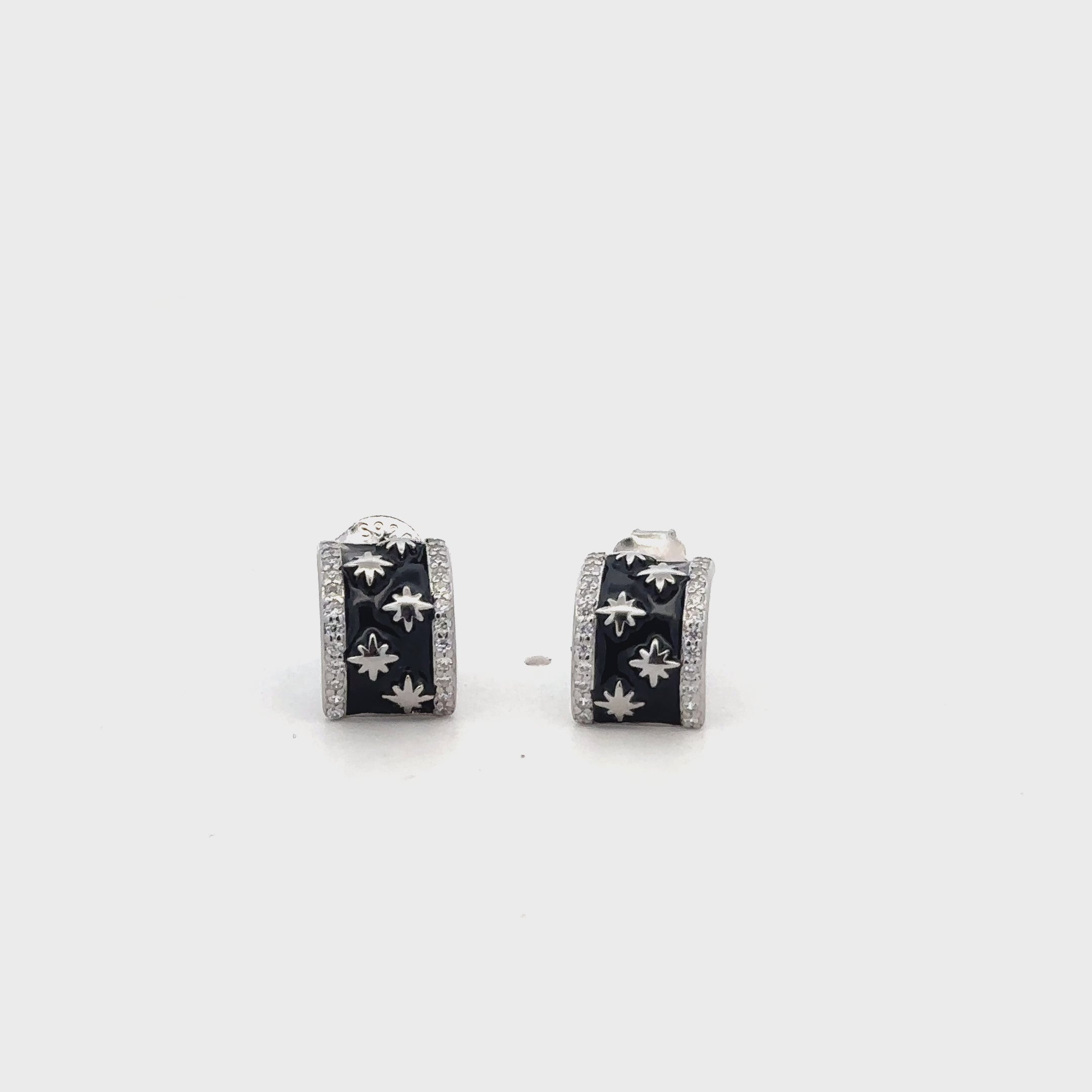 Noir Dot 925 Silver Studs