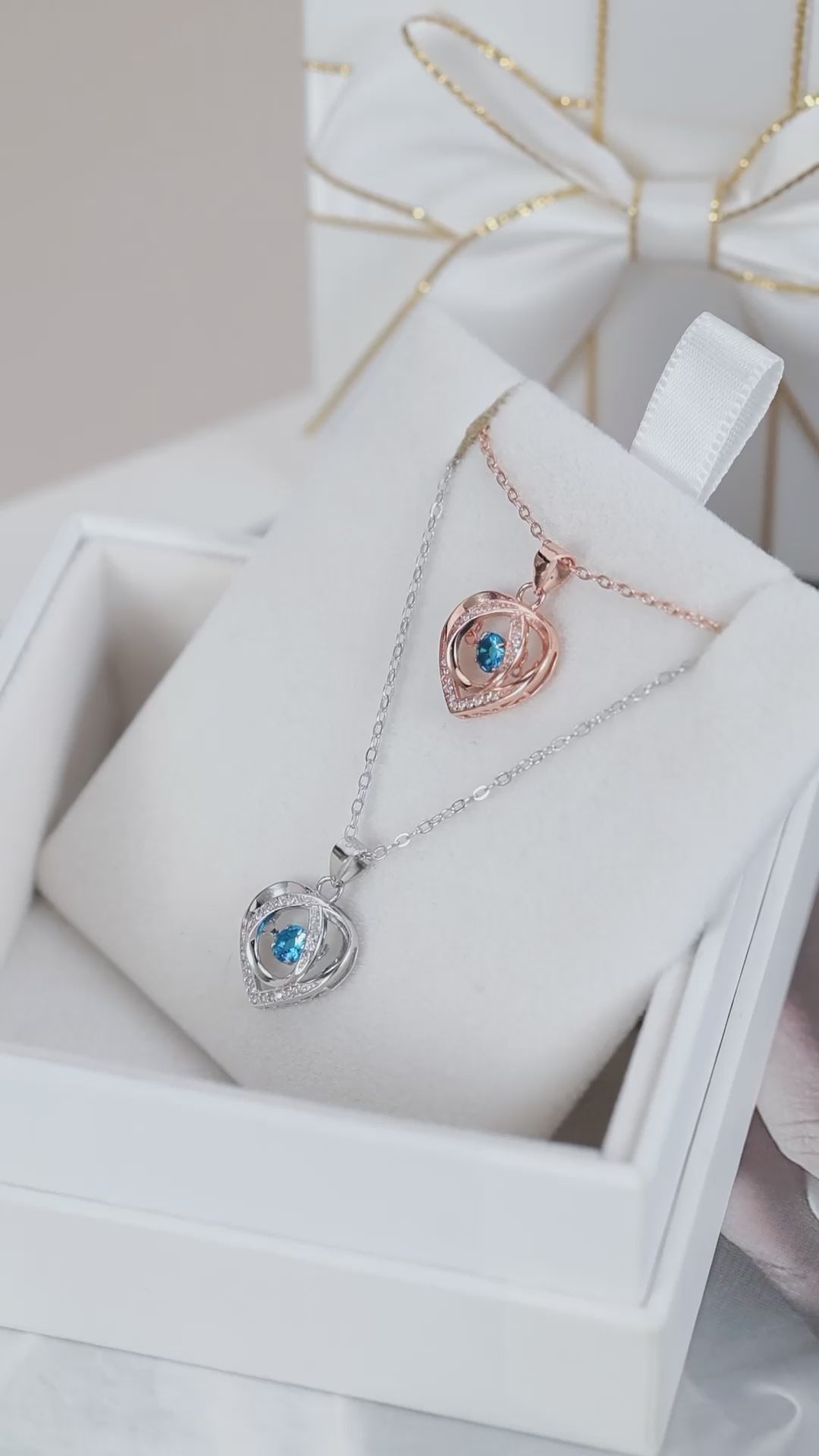 Azure Heart 925 Silver Chain
