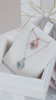 Azure Heart 925 Silver Chain
